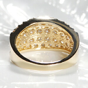 楽天市場】K18YG/PG【2.0ct】豪華 4列 ダイヤモンド リング【送料無料