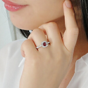 楽天市場】Pt900 大粒 ルビー ダイヤモンド 取り巻きリング指輪 リング