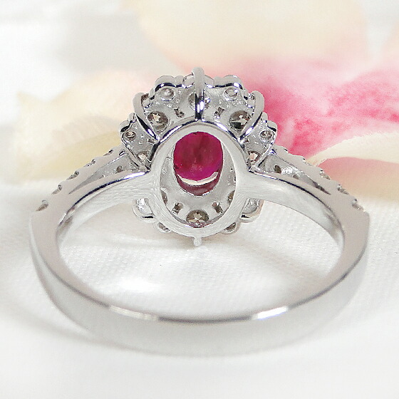 楽天市場】Pt900 ルビー ダイヤモンド リング指輪 リング プラチナ
