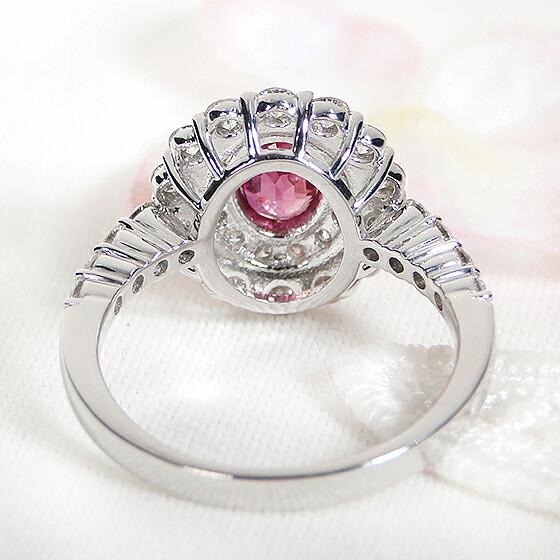 楽天市場】Pt900 ルビー ダイヤモンド リング【鑑別書付】指輪 ルビー