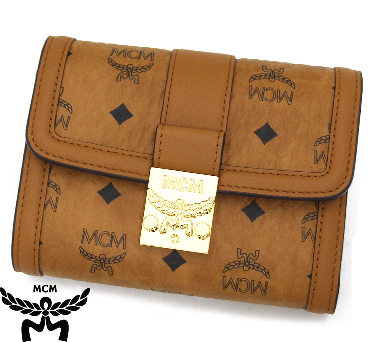 楽天市場】MCM エムシーエム MYSESXT01CO001 Tracy 三つ折りウォレット