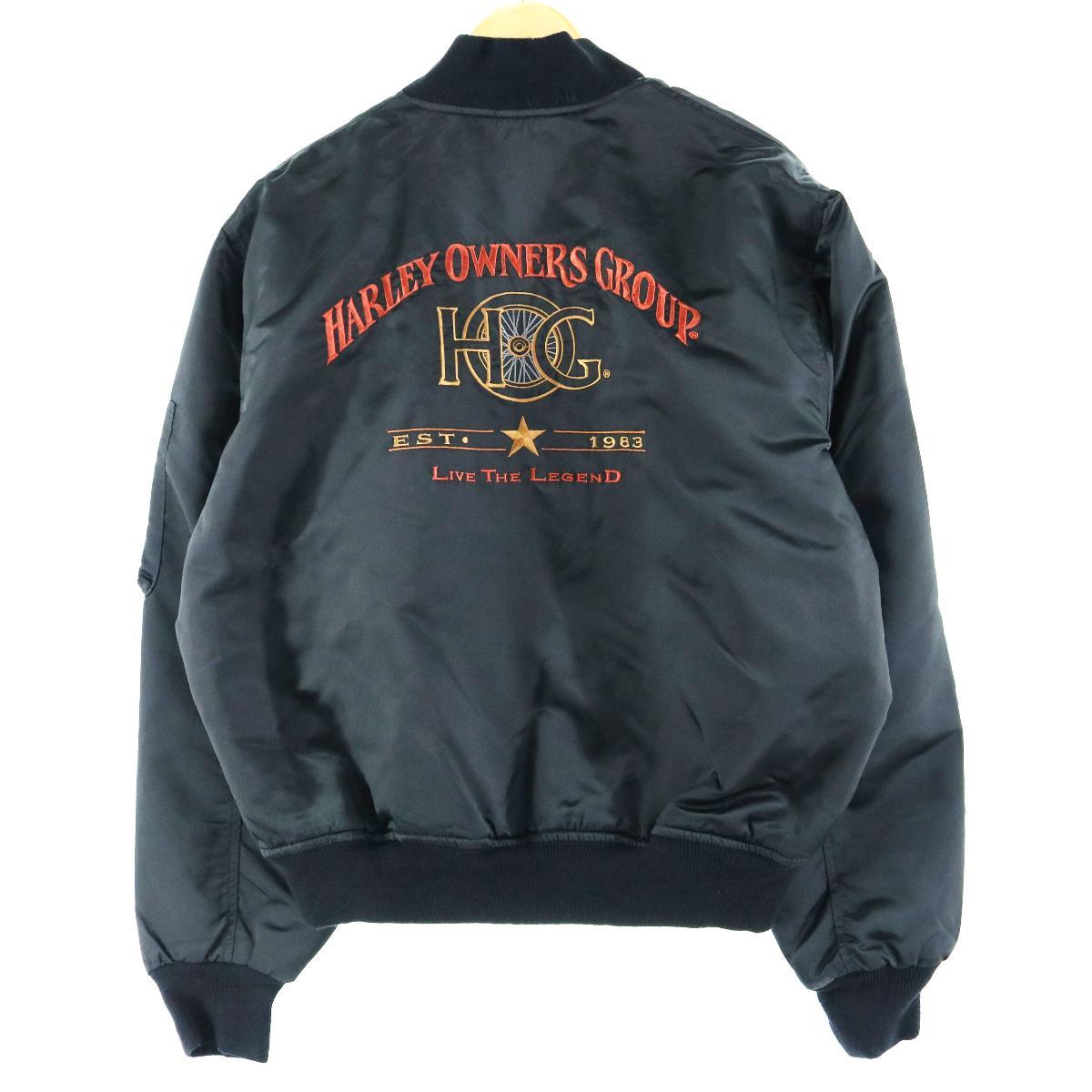 楽天市場】ハーレーダビッドソン Harley-Davidson 両面ロゴ刺繍 MA-1