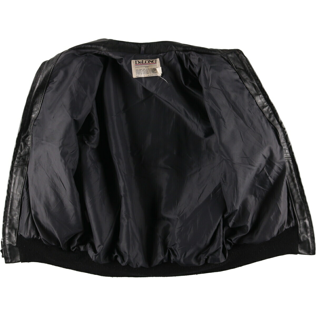 楽天市場】古着 80~90'S デロング DeLONG レザーブルゾンタイプ USA製