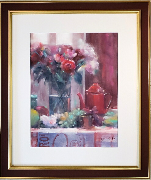 楽天市場】絵画 原画 「Oriental Table」 水彩/パステル F6