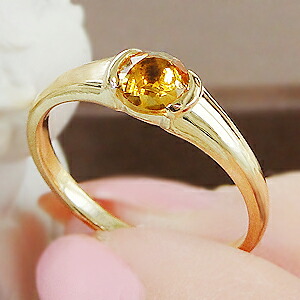 楽天市場】K18YG シトリン リング【送料無料】【代引手数料無料