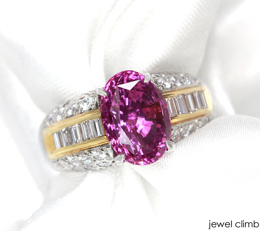 楽天市場】【厳選ジュエリー】ピンクサファイア5．06CTダイヤ