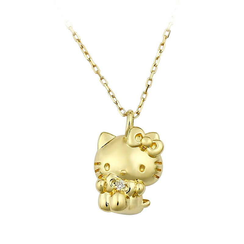 楽天市場】ハローキティ 18金 プチ ネックレス 大人 かわいい グッズ