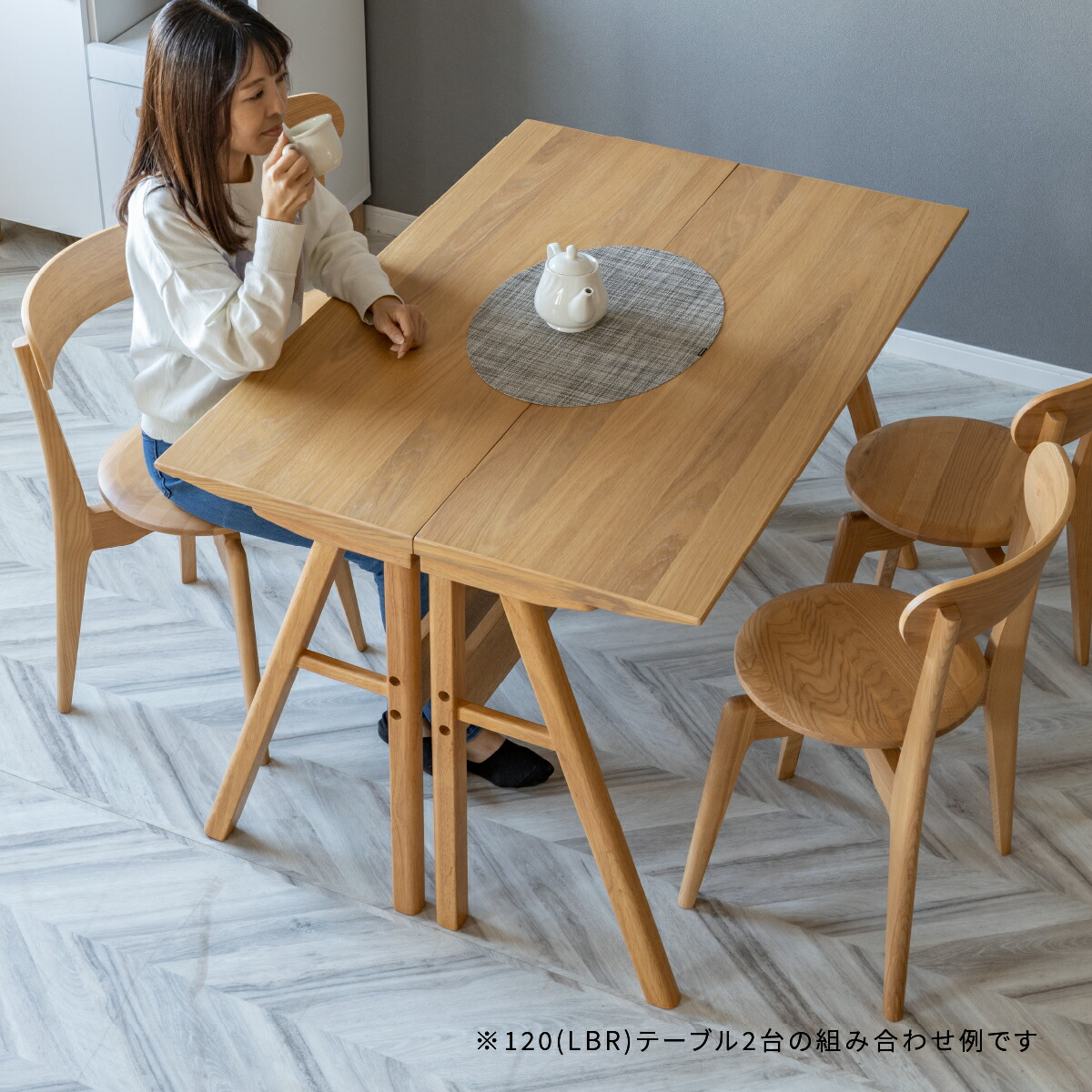 楽天市場】ダイニングテーブル 高さ 70 北欧 カウンター 木製 幅120 cm