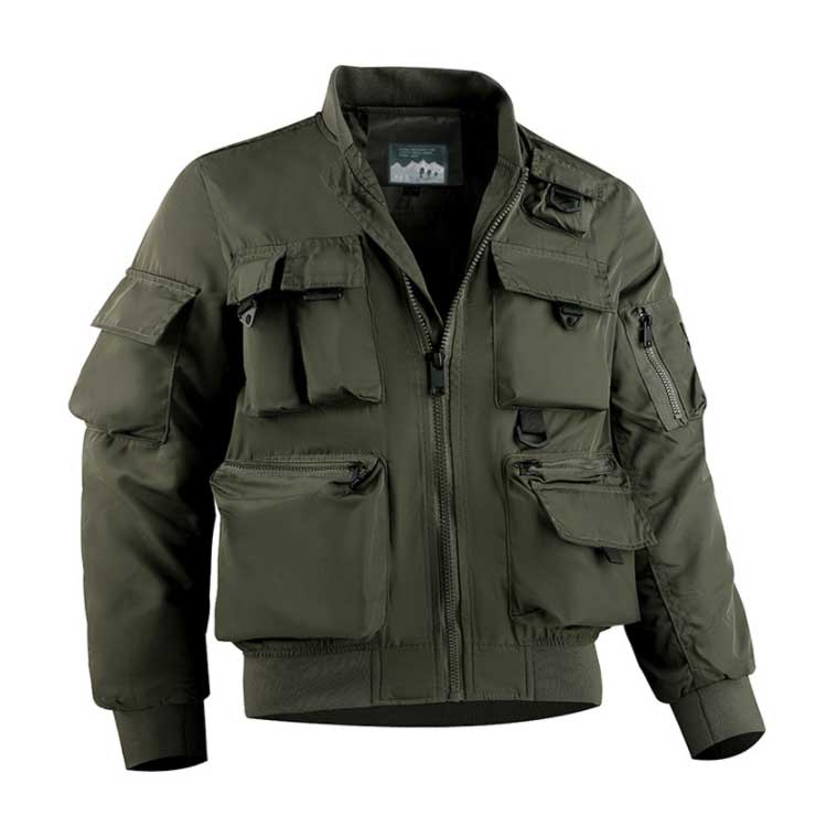 楽天市場】ブルゾン 多ポケット アウター ジャケット カーゴジャケット