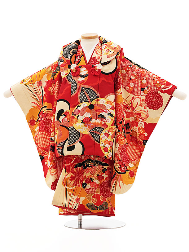 楽天市場】七五三 着物 3歳 レンタル 七五三 3歳 被布 セット 4515