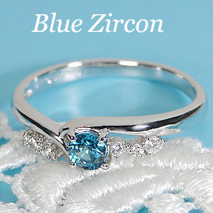楽天市場】Pt900 ブルージルコン ダイヤモンド リング【送料無料