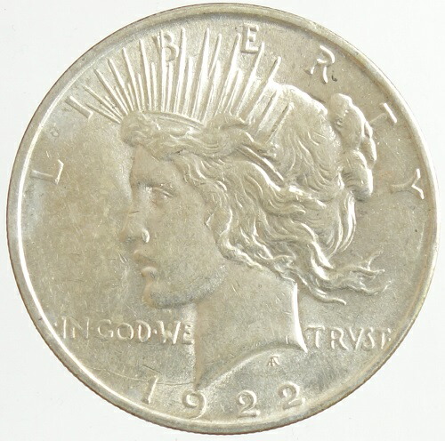 楽天市場】アメリカピース 1ドル銀貨 1922年 極美品 : 紅林コイン