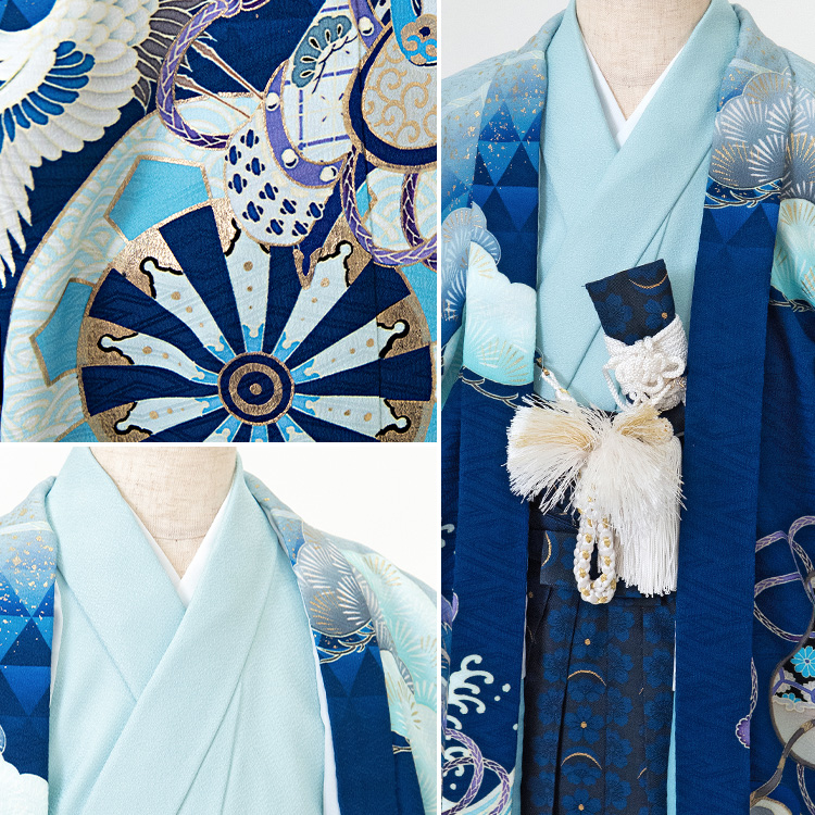 楽天市場】【レンタル】七五三 着物 5歳 羽織袴セット 男の子 15点フル