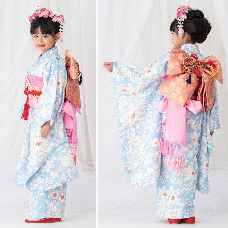 楽天市場】【レンタル】七五三 着物 7歳 四つ身セット(結び帯セット