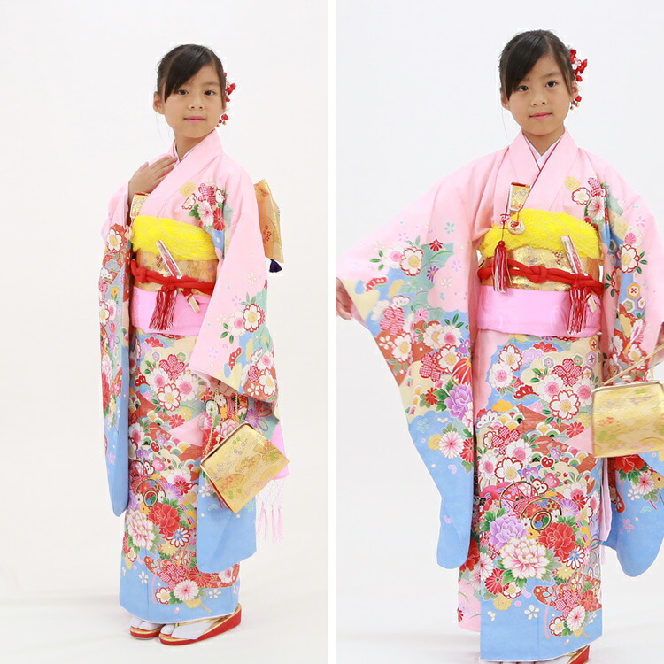 楽天市場】【レンタル】七五三 着物 7歳 四つ身セット(結び帯セット