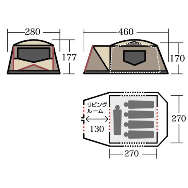 楽天市場】CAMPAL JAPAN キャンパルジャパン リサ-ビアIII(OGAWACAMPAL
