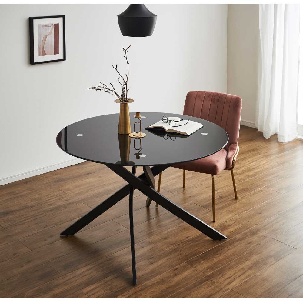 楽天市場】25日限定5%offクーポン 丸テーブル ガラステーブル 丸 幅110