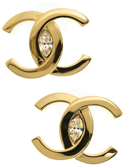 楽天市場】CHANEL シャネル ピアスココマーク CCロゴマーククリア