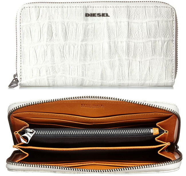 楽天市場】DIESEL ディーゼル メタルロゴエンボスクロコダイル小銭入れ