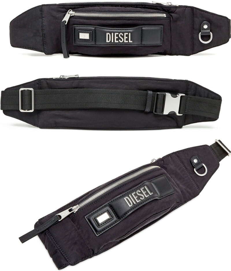 楽天市場】DIESEL ディーゼル ボディーバッグフロントメタルロゴ