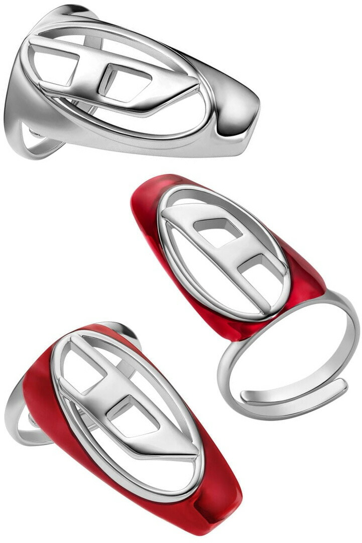 楽天市場】DIESEL ディーゼル 指輪 レディース メンズシルバー ×レッド