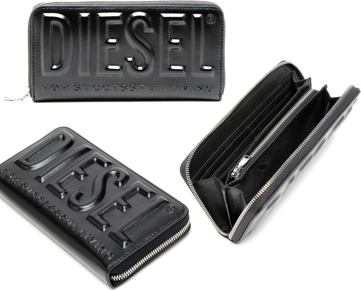 楽天市場】DIESEL ディーゼル メンズ小銭入れ付きラウンドファスナー長