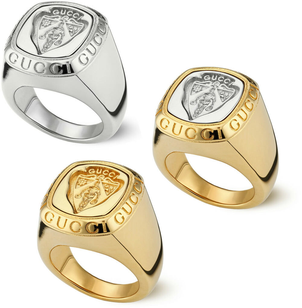 楽天市場】GUCCI グッチ 指輪 メンズ レディースシグネットリング 紋章