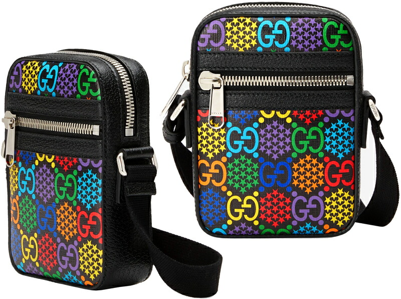 楽天市場】GUCCI グッチポシェット ショルダーバッグカラフルGG