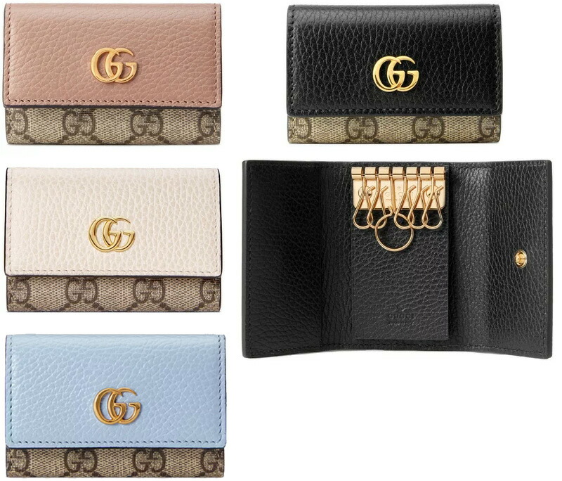 楽天市場】GUCCI グッチ6連キーケース GGマーモントコーティングGG