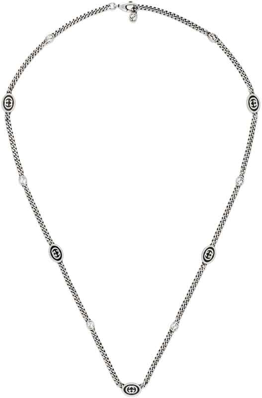 楽天市場】GUCCI グッチ ペンダントエナメルオーバルインター