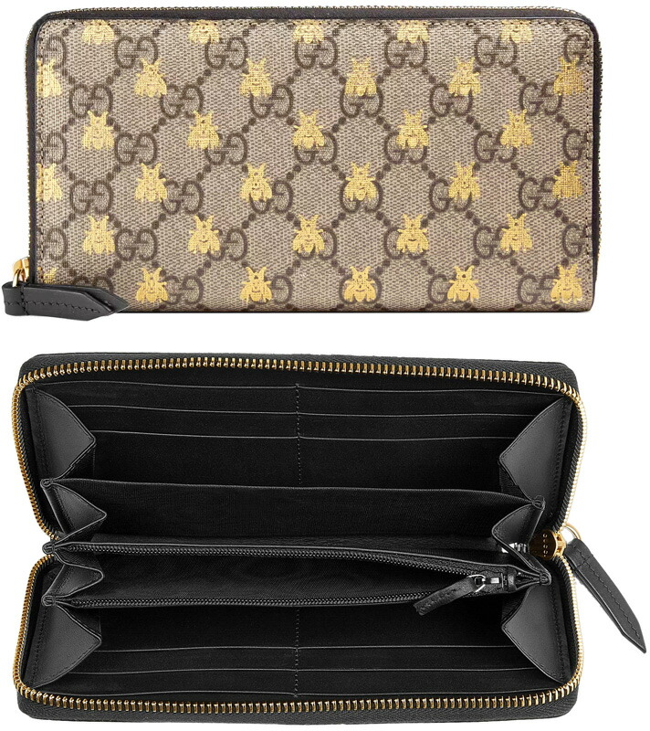 楽天市場】GUCCI グッチ小銭入れ付きラウンドファスナー長財布プリント