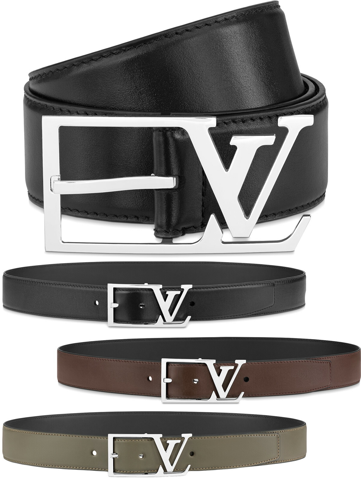 楽天市場】LOUIS VUITTONルイヴィトン メンズ上質ナッパレザーベルトLV