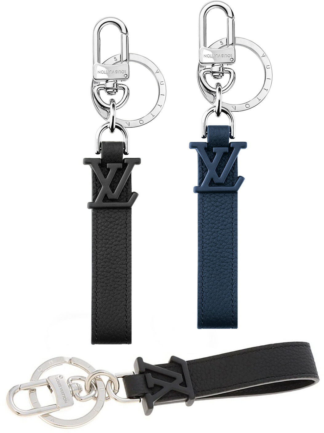 楽天市場】LOUIS VUITTON メンズ レディースロゴ刻印キーリング