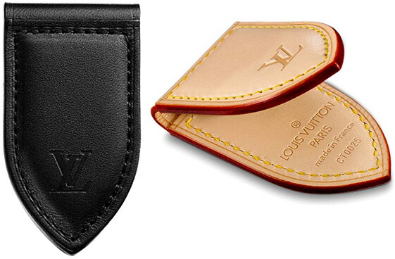 楽天市場】LOUIS VUITTONマグネット式レザーマネークリップブラック
