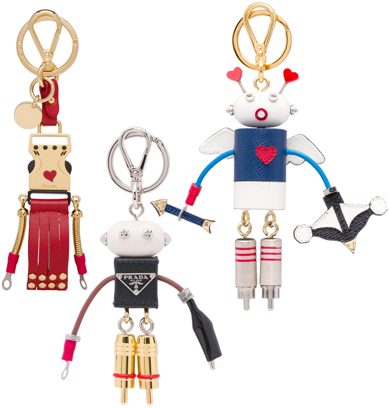 楽天市場】PRADA プラダ キーホルダーロゴ刻印カラビナフック