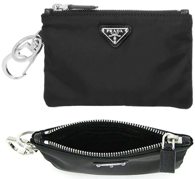 楽天市場】PRADA プラダ 三角ロゴプレートフック＆キーリング付き