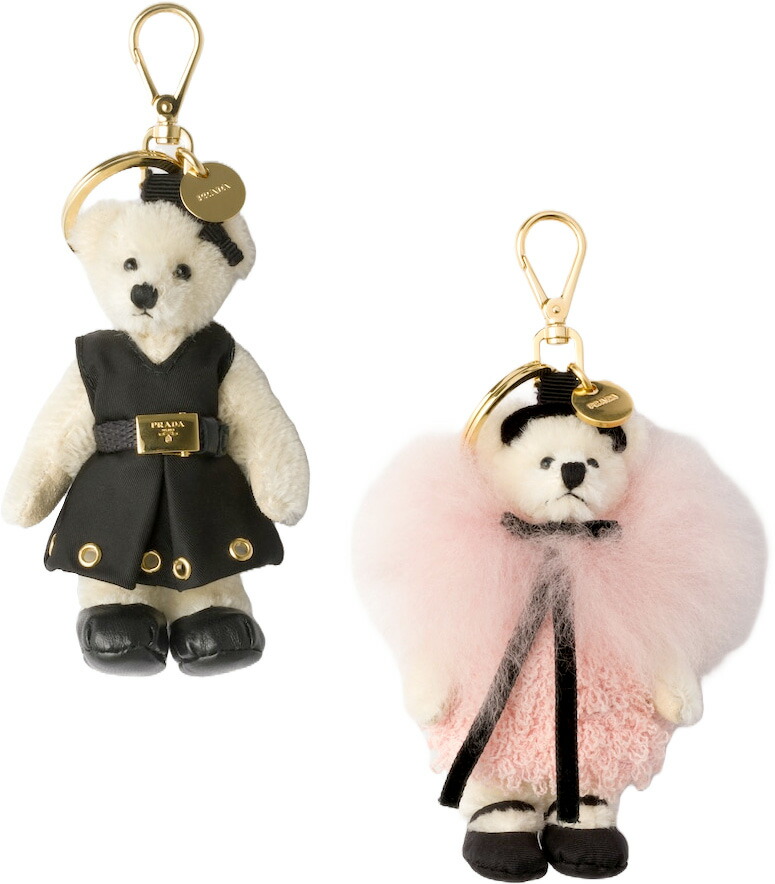 楽天市場】PRADA プラダキーリング＆フックホルダーテディーベア
