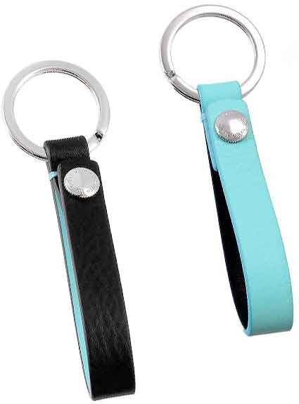 楽天市場】Tiffany&Co. ティファニーレザーストラップ付きキーリング