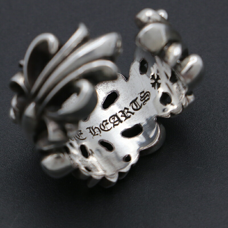 楽天市場】クロムハーツ【CHROMEHEARTS】ダブルフローラルクロスリング
