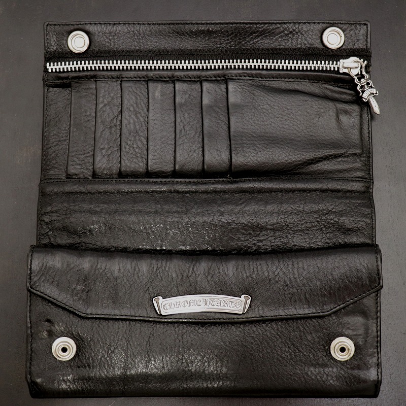 楽天市場】クロムハーツ【CHROMEHEARTS】グリーシーウォレット/ロング