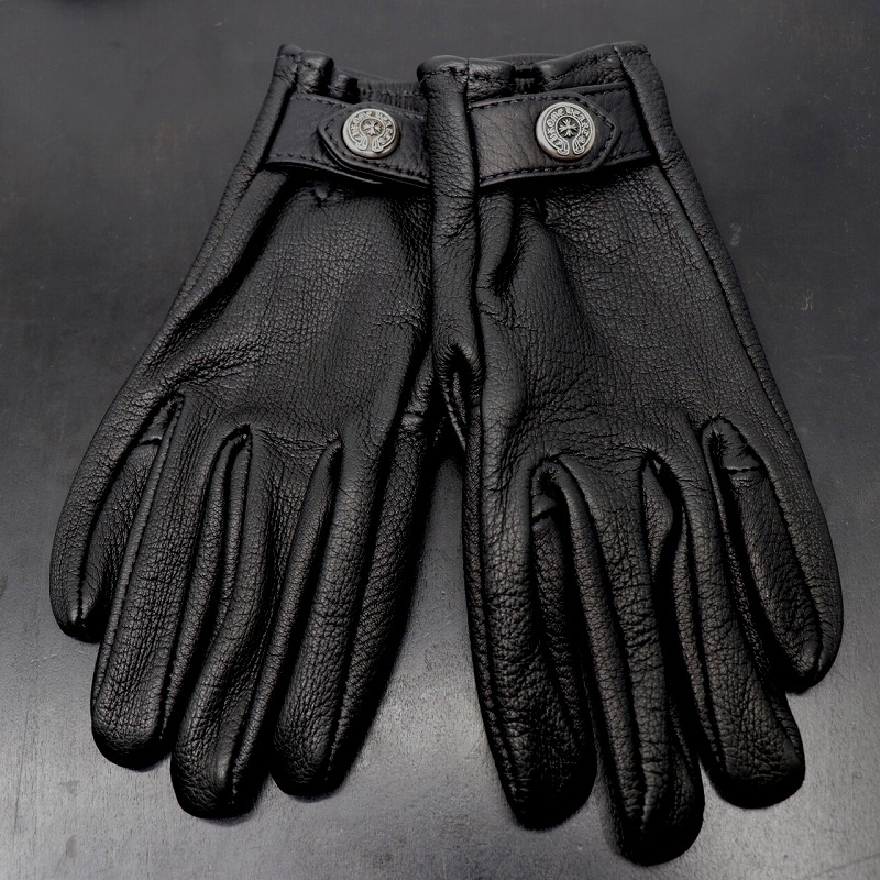 楽天市場】クロムハーツ【CHROMEHEARTS】レザーグローブ/ホースシュー