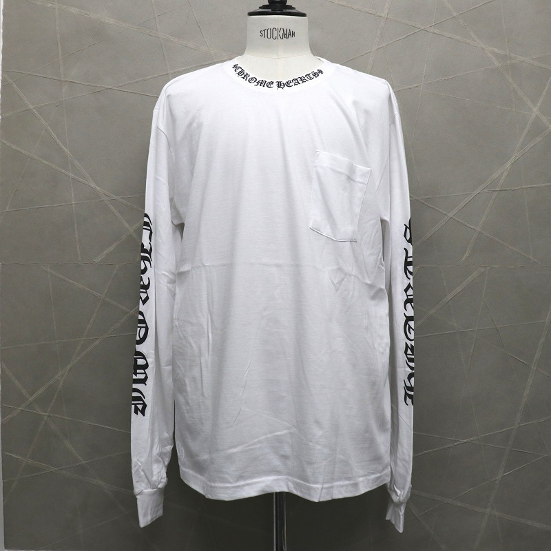 楽天市場】クロムハーツ【CHROMEHEARTS】黒色/ロゴプリント/ネック