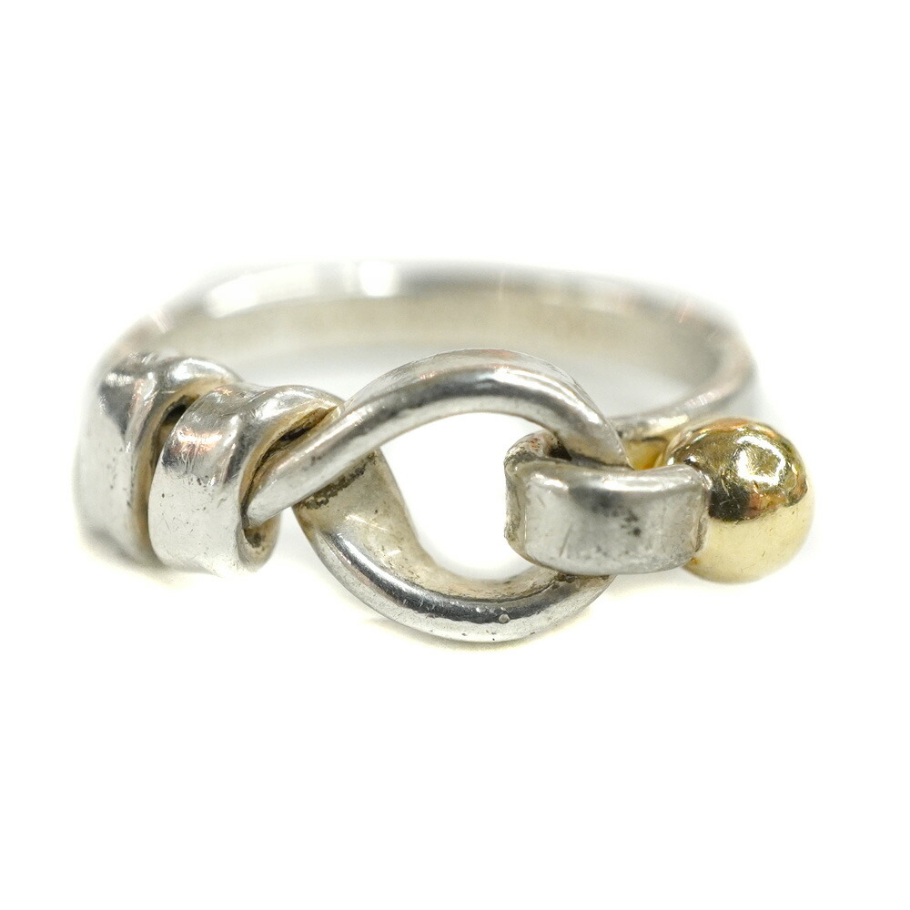 楽天市場】ティファニー Tiffany&co. フック＆アイリング K18×SV925