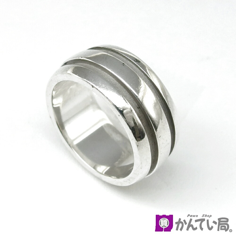 Tiffany＆Coティファニーアトラスグルーブドダブルラインリング sv925