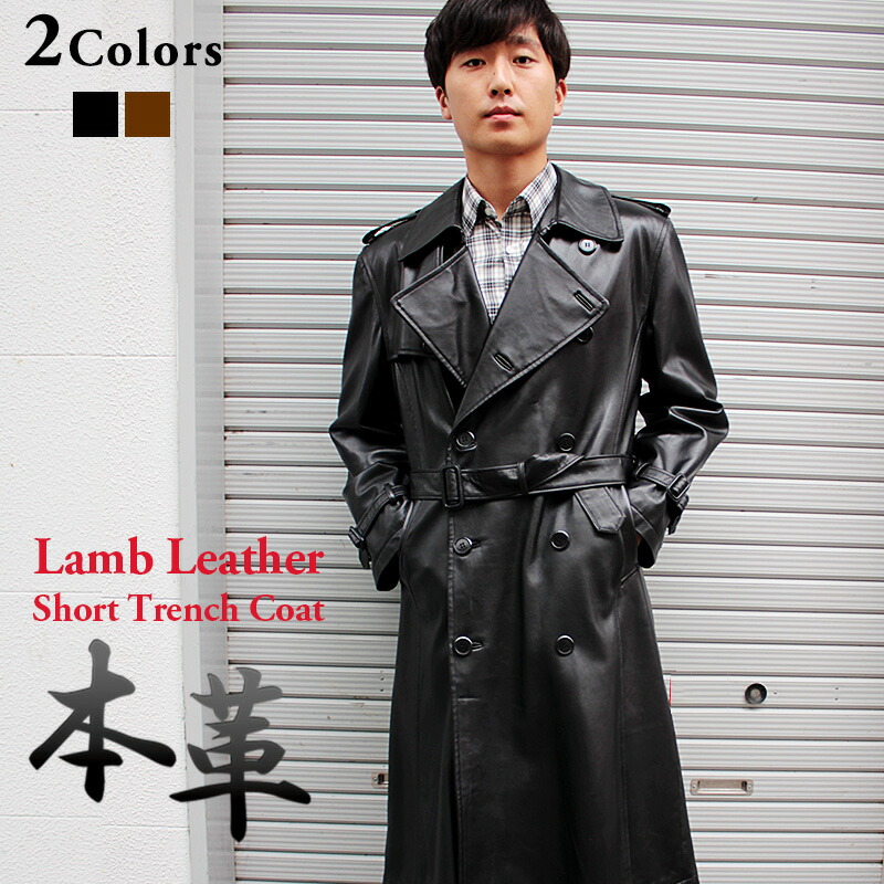 sullen Tokyo購入】オールレザートレンチコート ブラック 【公式通販】