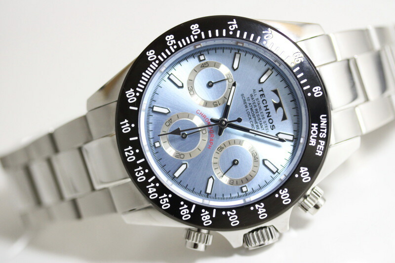 楽天市場】TECHNOS テクノス 10気圧防水 デイトナ クロノグラフ