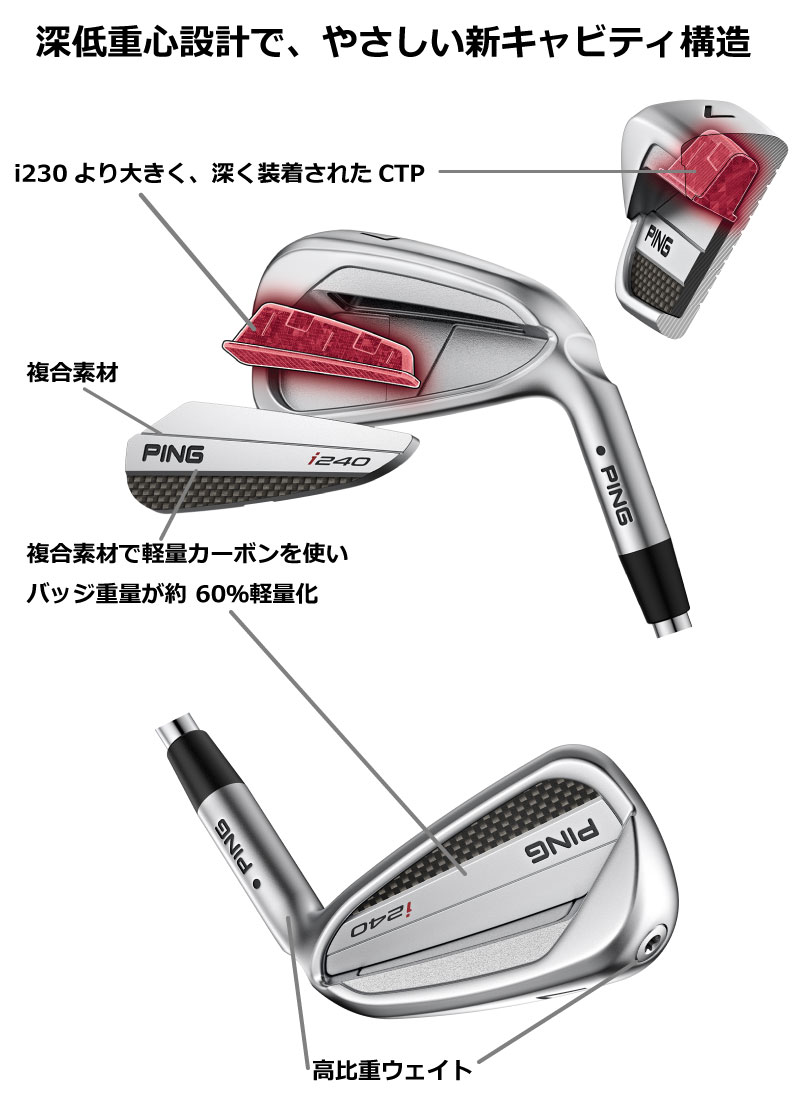 楽天市場】ピン i240 アイアン PING i240 iron NS PRO MODUS3 TOUR 115