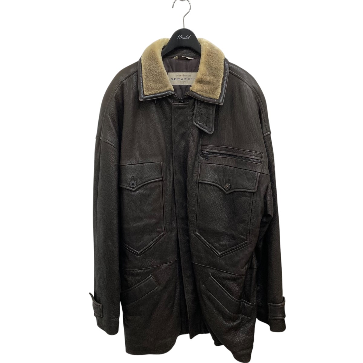 楽天市場】【中古】SERAPHINレザージャケット ブラウン サイズ：50