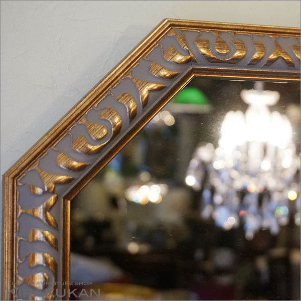 青と金の八角形壁掛け鏡 アンティーク 楽天市場】【LINE登録300円OFF