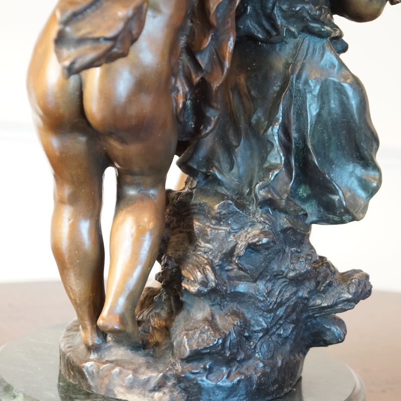 楽天市場】アンティーク ブロンズ像 置物 Auguste Moreau オーギュスト